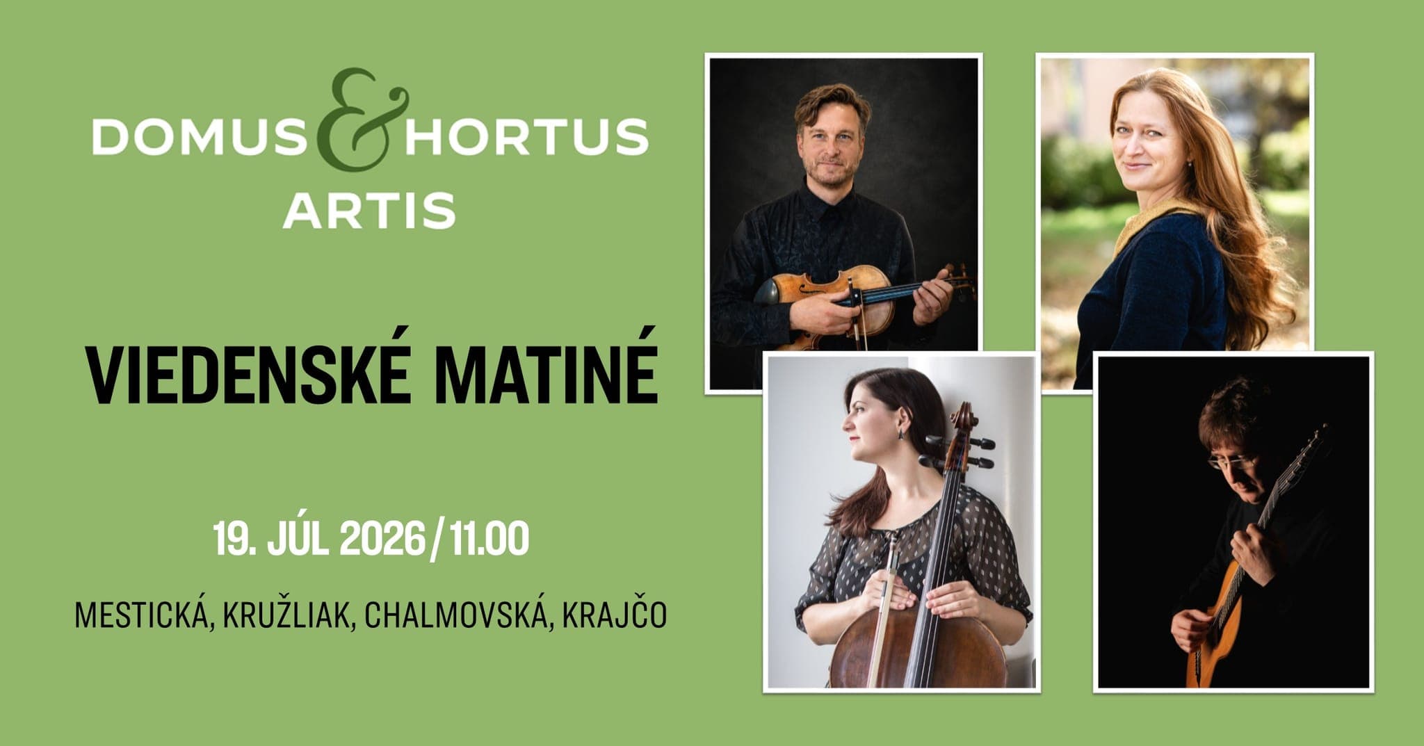 VIEDENSKÉ MATINÉ – Domus & Hortus artis 2026