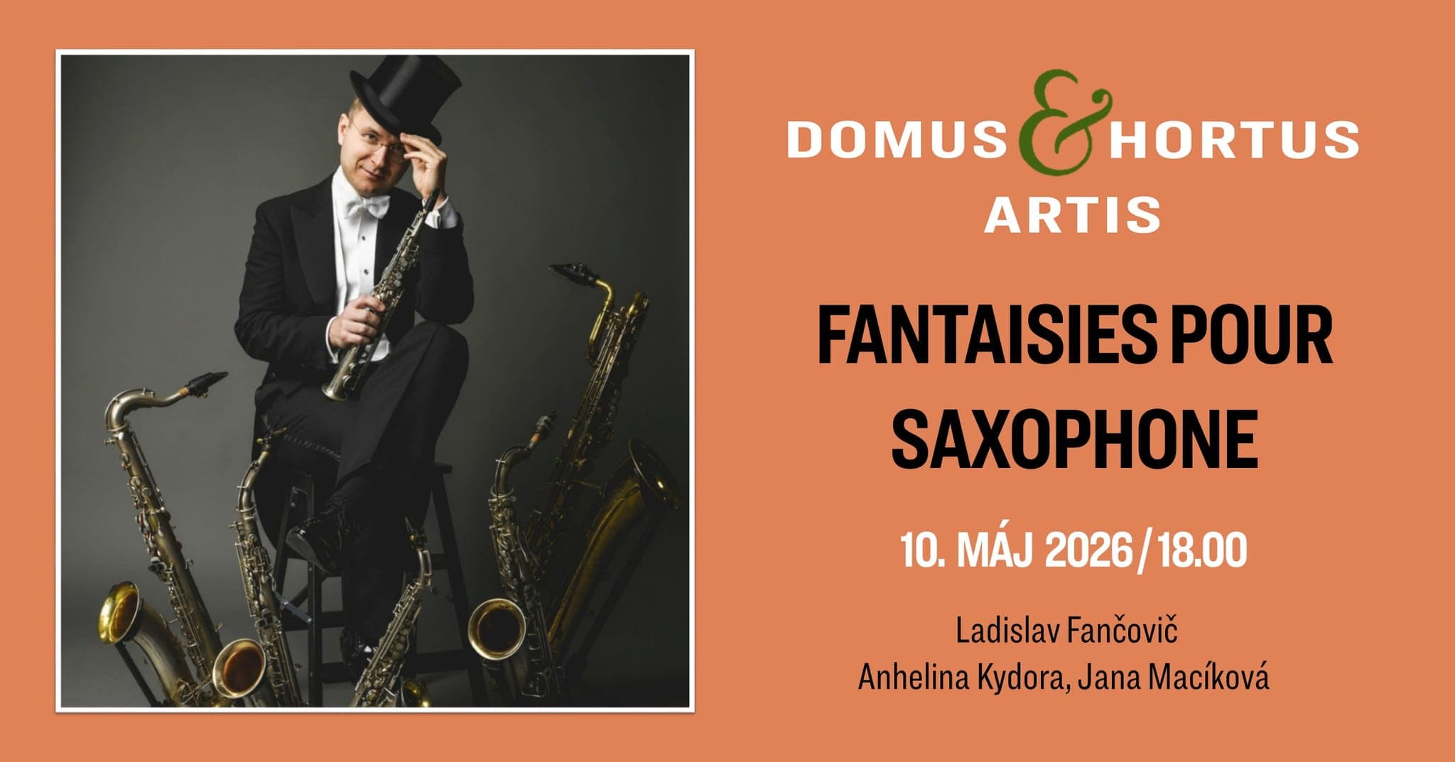 DOMUS & HORTUS ARTIS 2026 Fantaisies pour saxophone